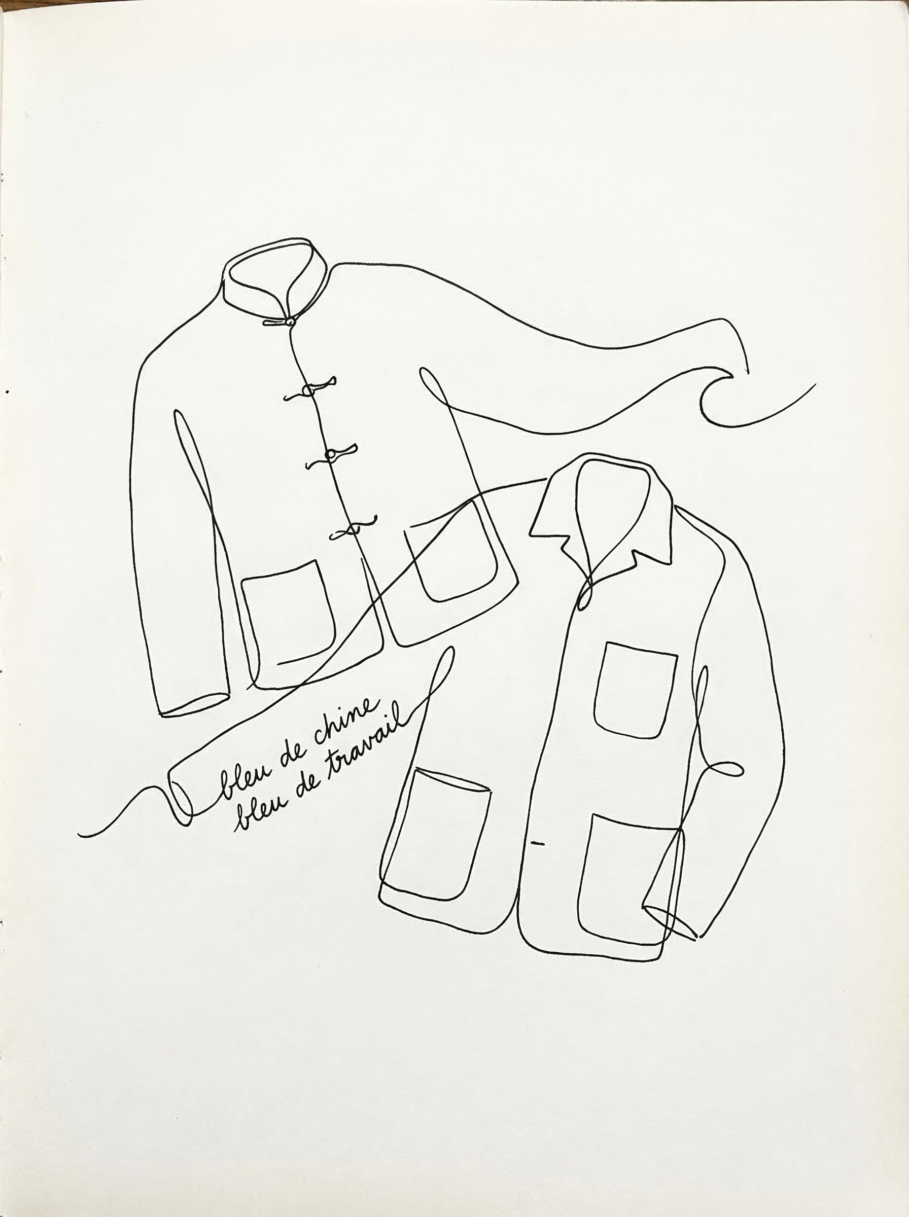 Bleu de Chine vs veste de travail