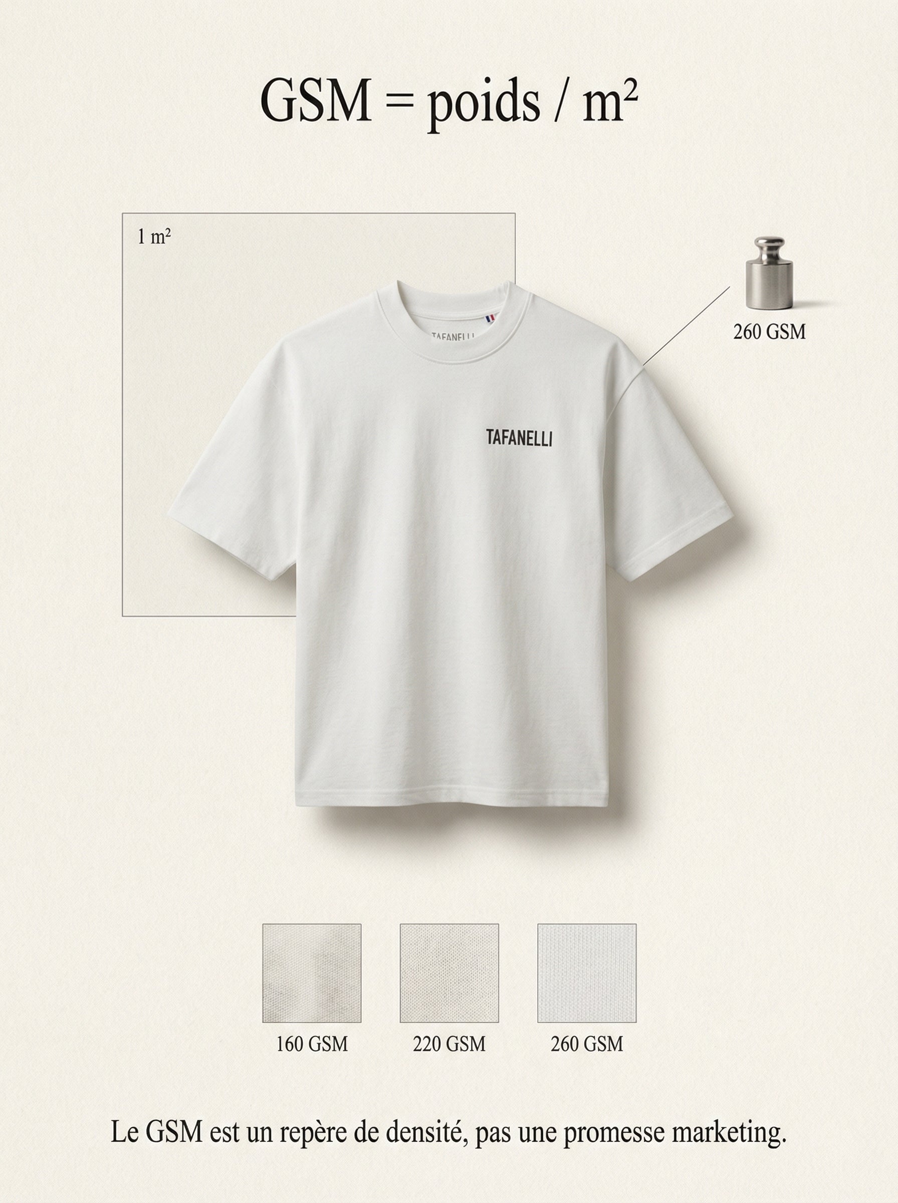 Quel grammage choisir pour un t-shirt ?