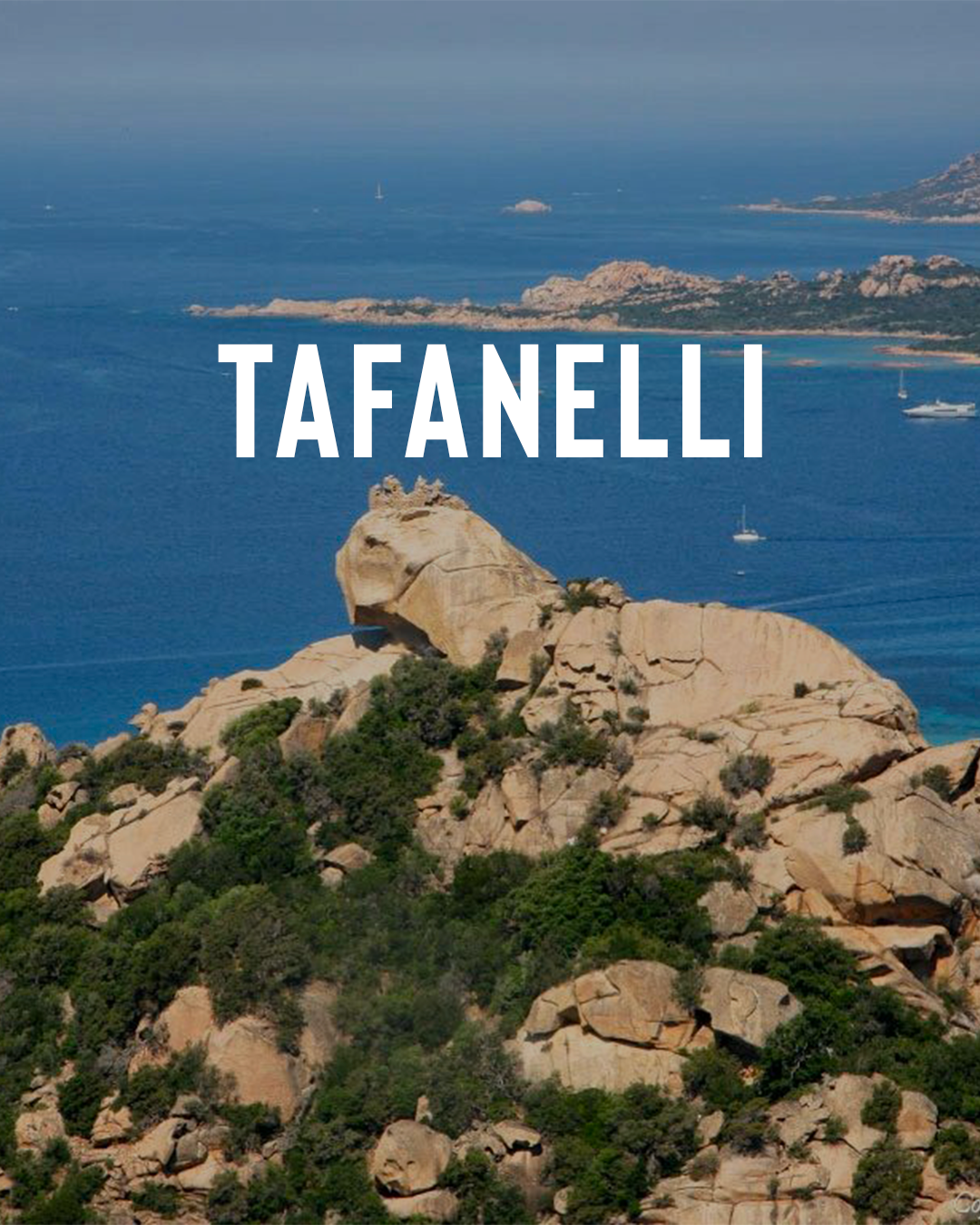 Vue du Lion de Roccapina en Corse, formation rocheuse emblématique surplombant la mer Méditerranée, symbole du lien entre Tafanelli et son territoire d’inspiration