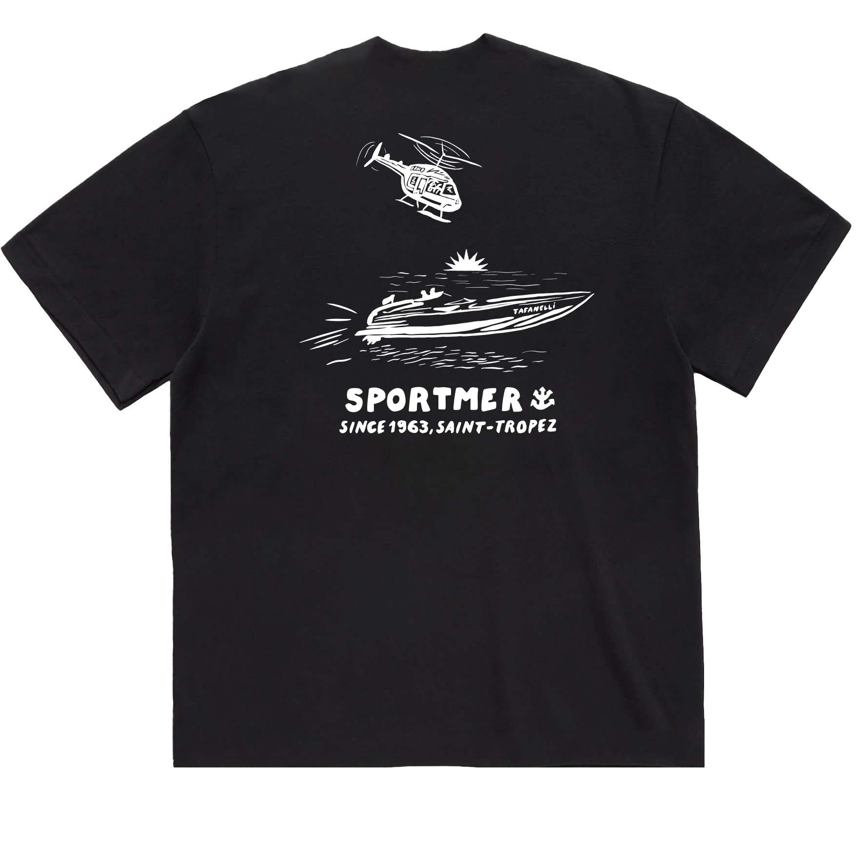 T-shirt Sportmer Tafanelli - X-SMALL / Blanc — 280 GSM — photo 2