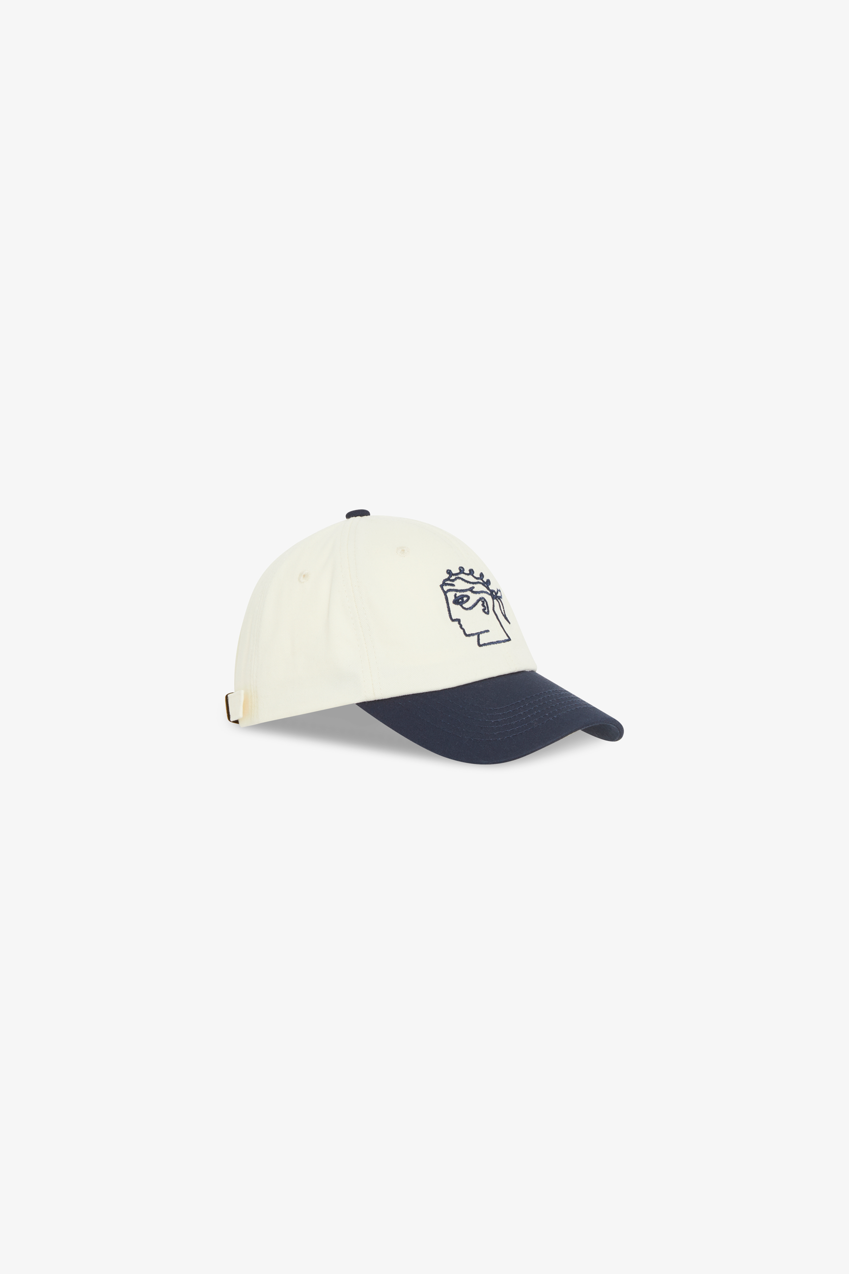 TAFANELLI La TAFA Marine Cap - Casquette 5 panneaux blanc crème navy — photo 2
