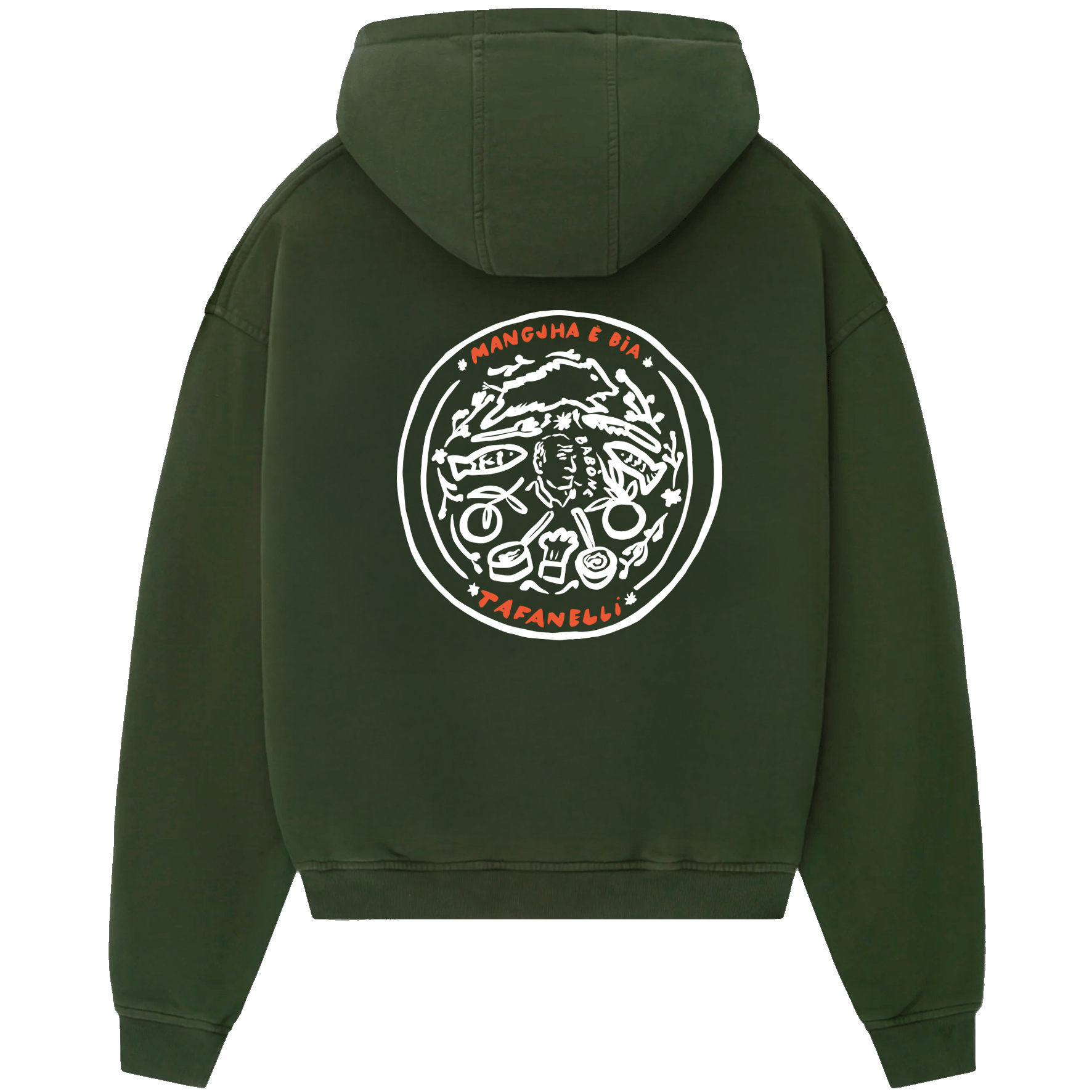 Hoodie LE CHEF (MARIUS DRAGACCI x TAFANELLI) - X-SMALL / DARK NAVY — X-SMALL m², DARK NAVY — photo 2