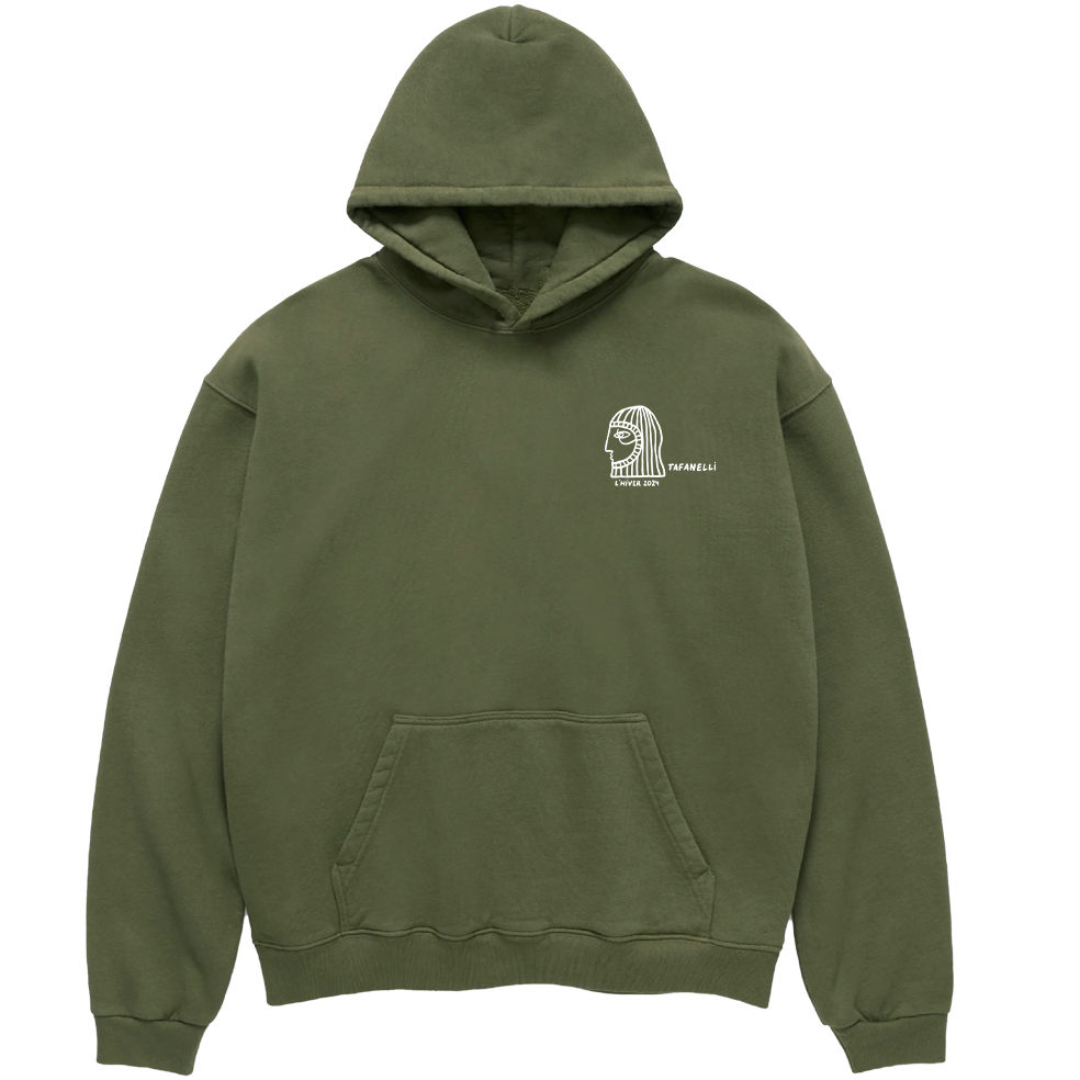 T20 Hoodie - Le Maquis Hivernal - Olive Foncé