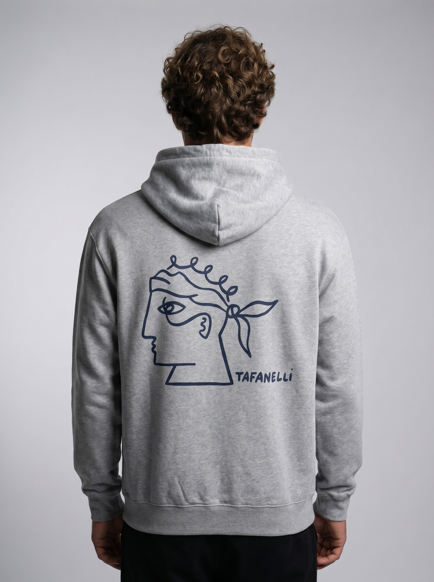LE HOODIE CORSICA - GRIS CHINÉ
