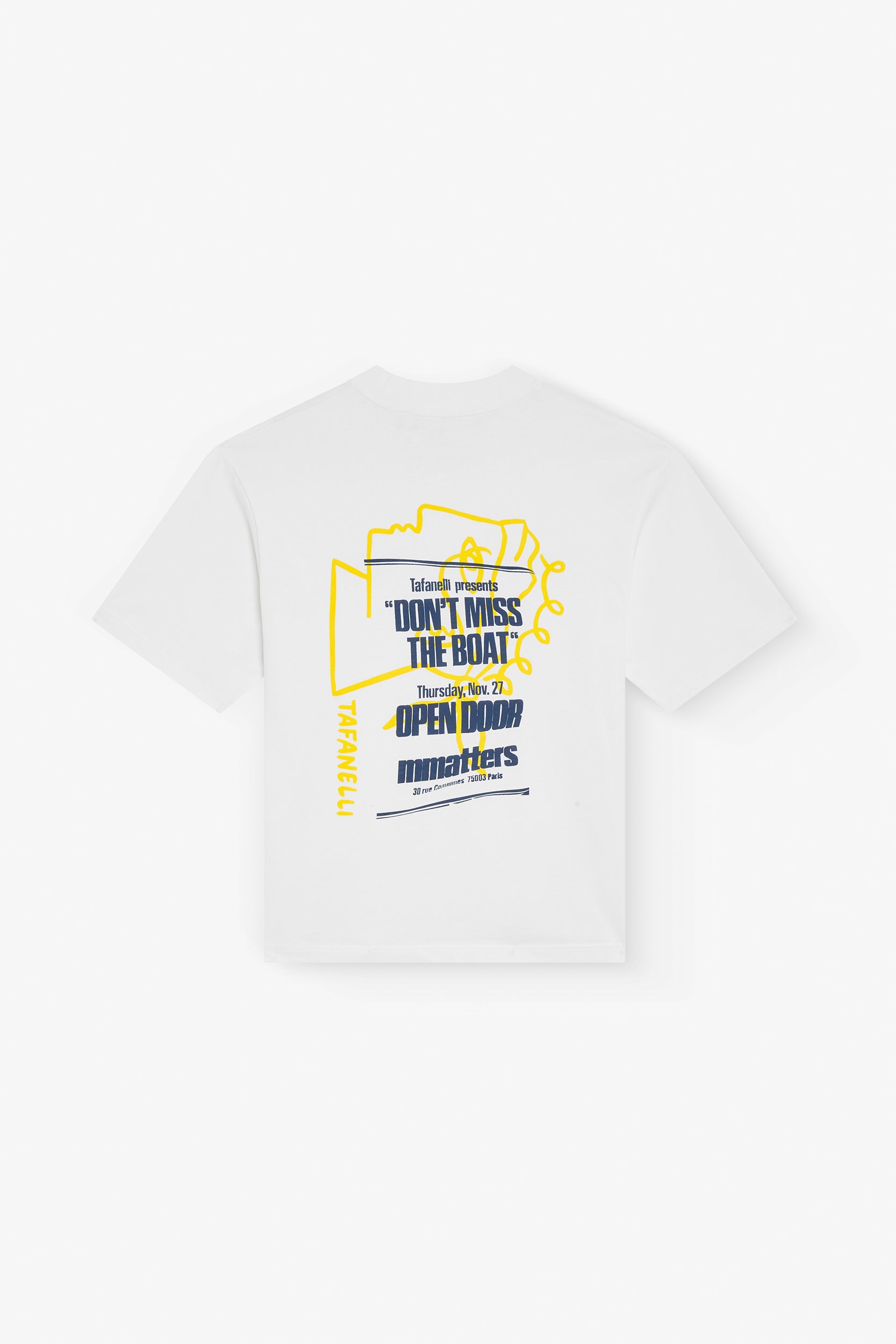 T-shirt MMATTERS Gallery x Tafanelli - Édition Limitée - Blanc - SMALL
