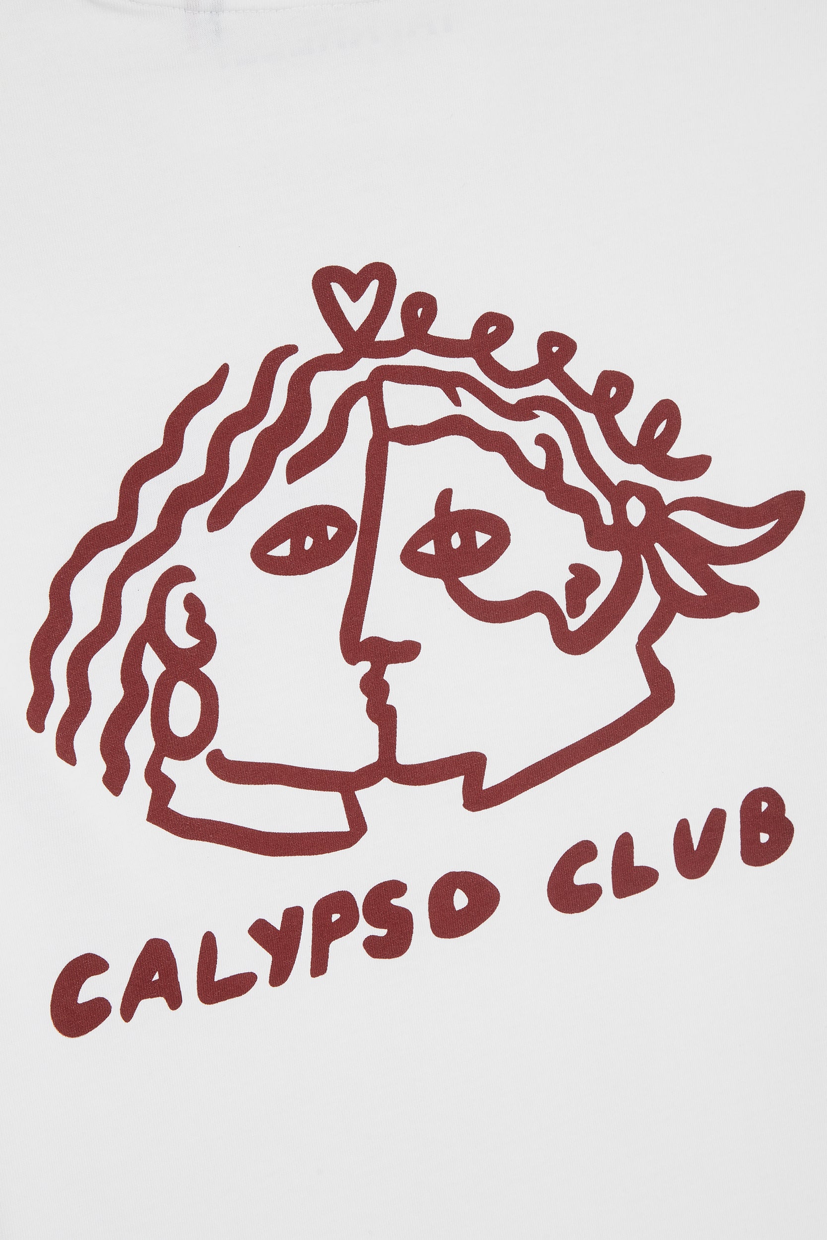LE CALYPSO T-shirt - White - SMALL — SMALL sqm, White, 100% organic cotton — photo 2
