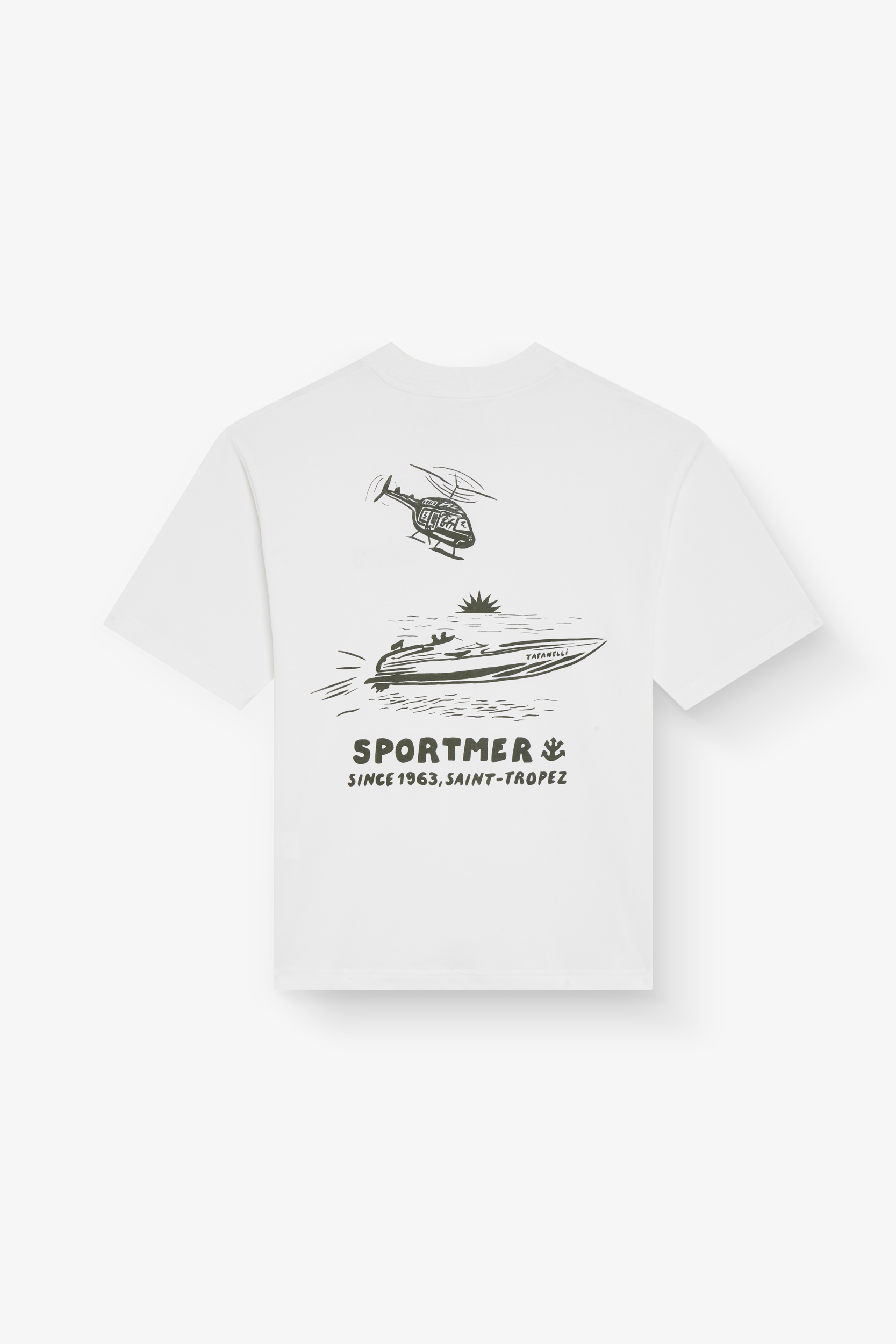 T-shirt Sportmer Tafanelli - X-SMALL / Blanc